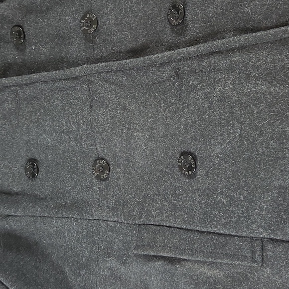 TRENDZ Women's Wool Charcoal Black Grey Hooded Peacoat XL - Picture 6 of 9